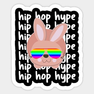 Hip Hop Hype Bunny Sticker